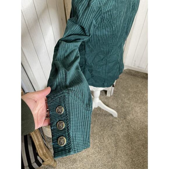 Cabi Womens Blazer Lennon Jacket Green Military Double Breasted Small - Picture 8 of 10